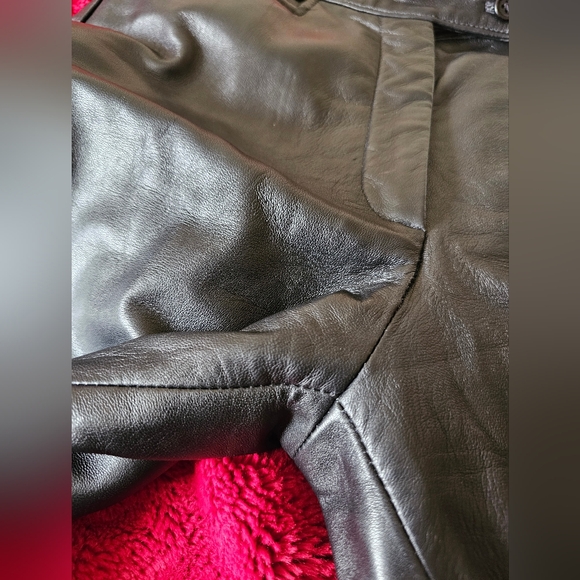 Sandro Flare Leather Trousers. Size 4 - Picture 9 of 13